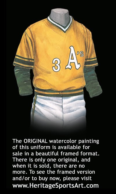 Heritage Uniforms and Jerseys and Stadiums - NFL, MLB, NHL, NBA, NCAA, US  Colleges: Oakland Athletics Uniform and Team History