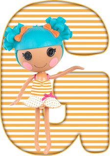 Abecedario Amarillo Lalaloopsy. Yellow Alphabet Lalaloopsy.