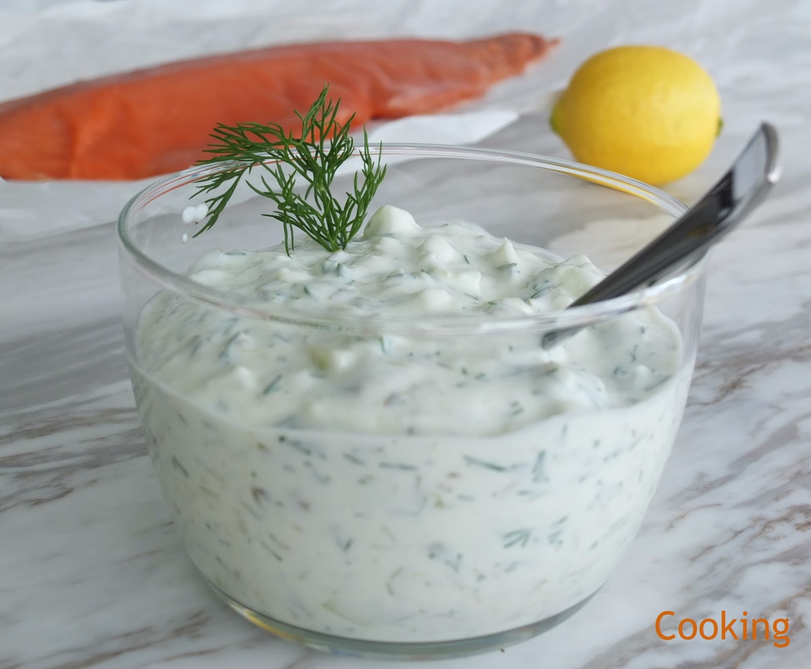 Cooking Books Molho de iogurte com e pepino Dill and cucumber yogurt sauce