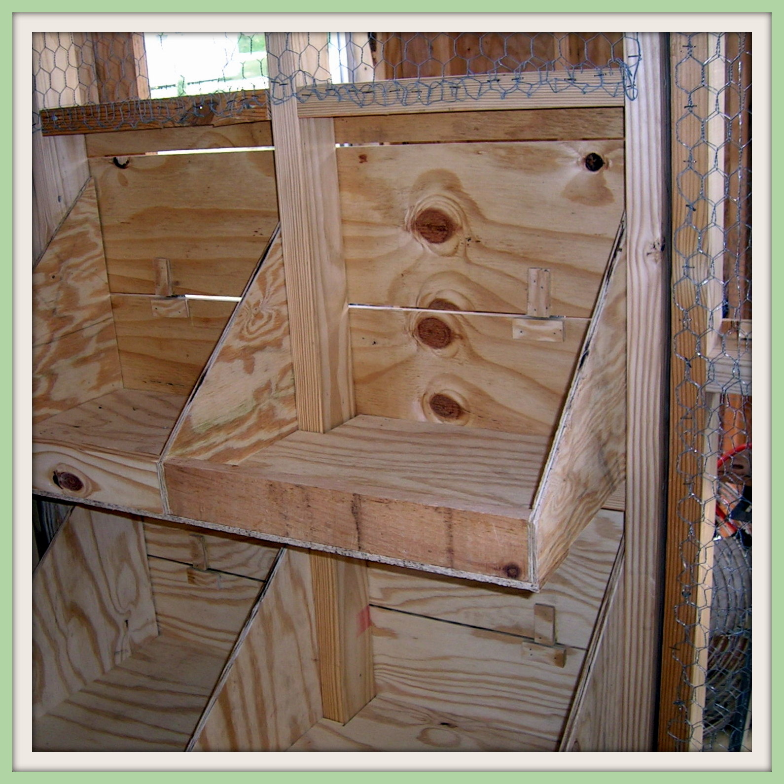 Wit's End Farm: Chicken Coop Nest Boxes