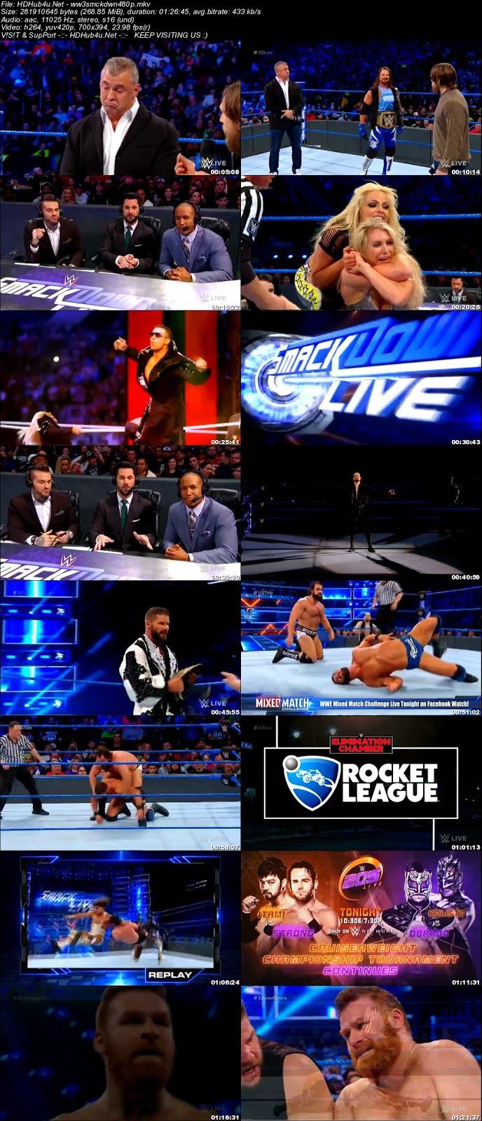 WWE Smackdown Live 6th February 2018 480p HDTV 250MB Download