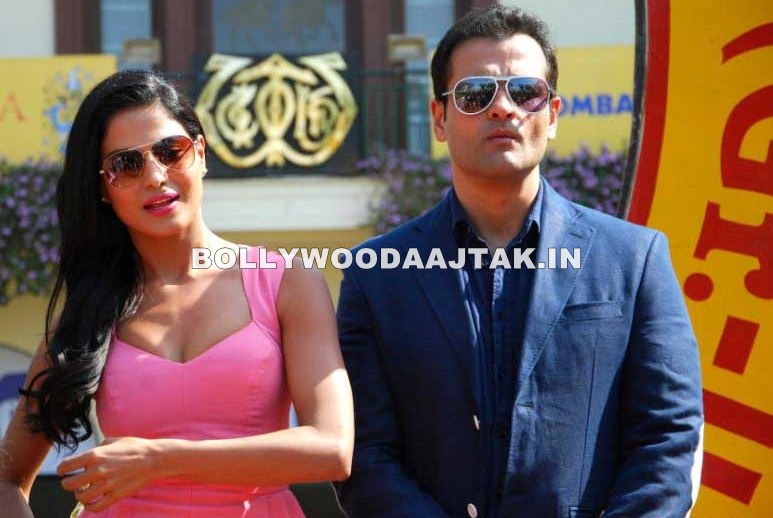 Veena Malik in Pink Dress - Veena Malik in Pink Dress at Wadia Cup Derby Event