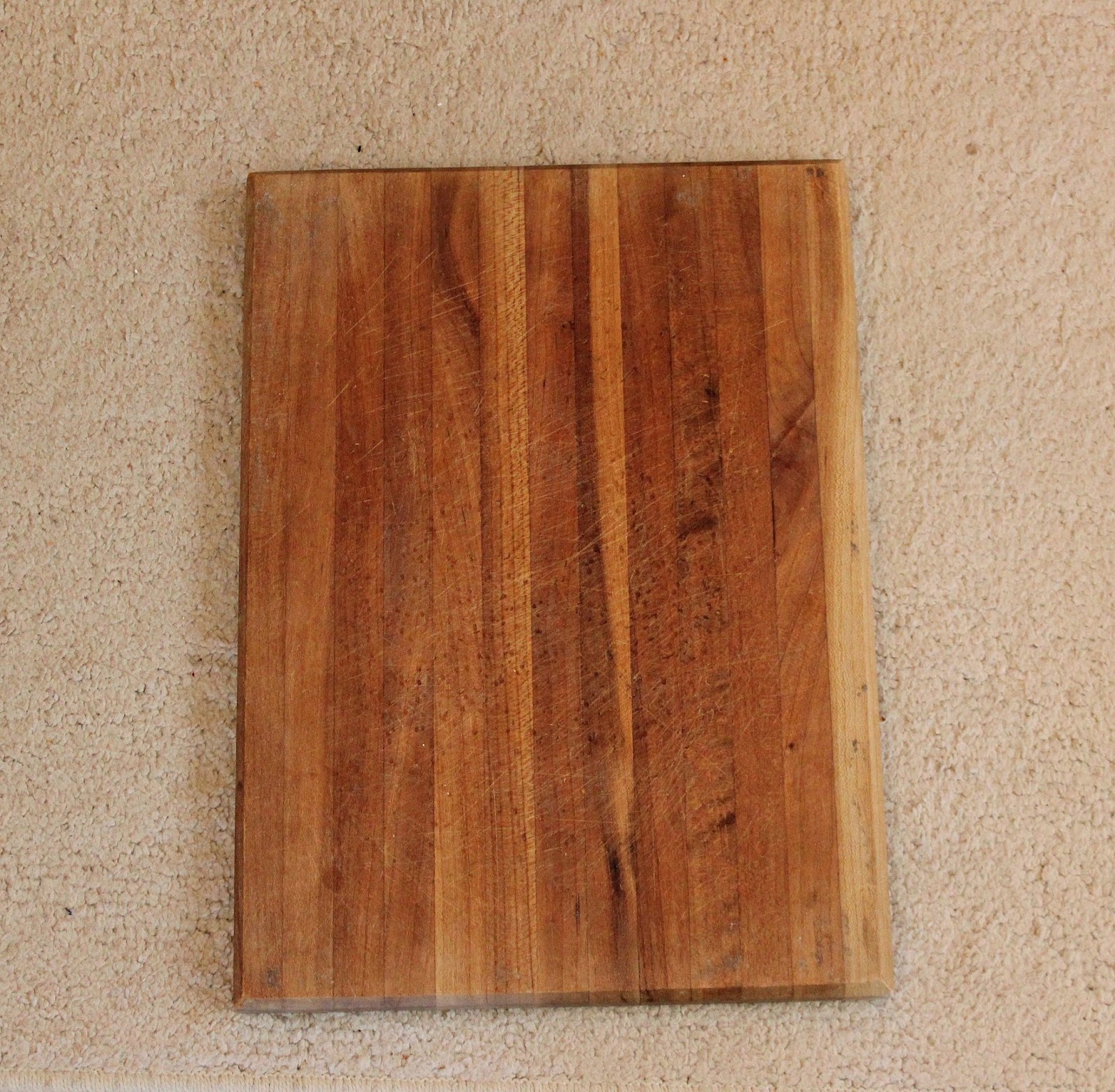 Thrift Shop Cutting Board & Metal Pitcher Upcycled As Farmhouse Decor