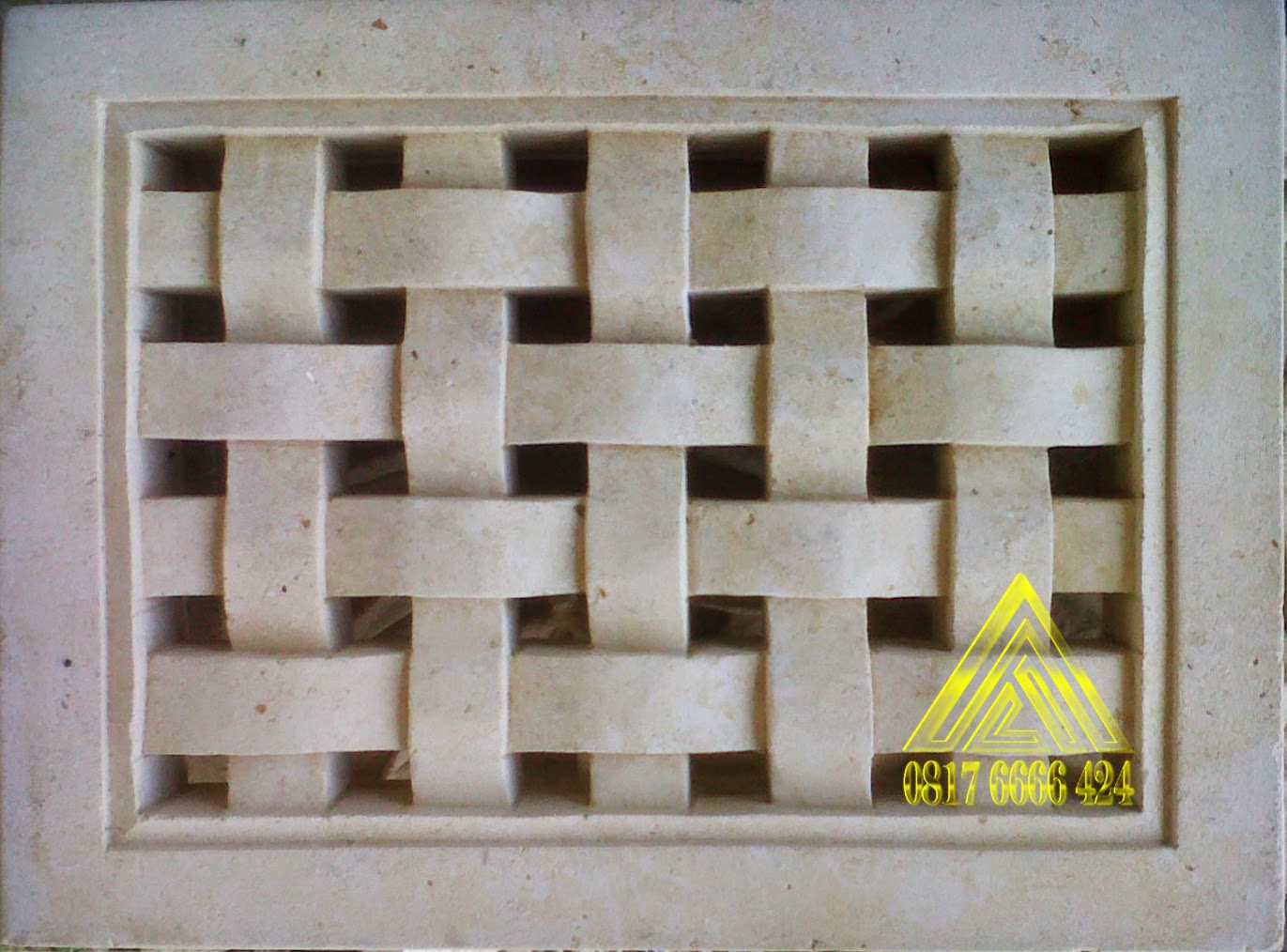 Roster batu alam untuk ventilasi udara