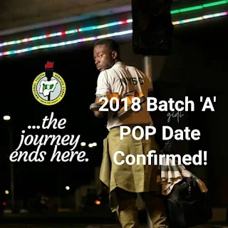 NYSC: Date for 2018 Batch 'A' POP Announced