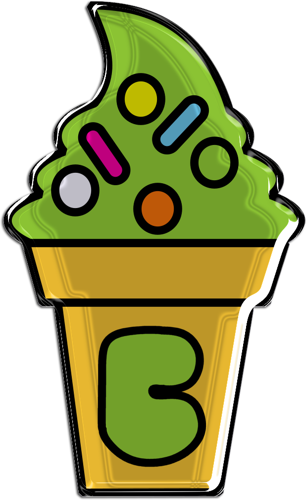 Abecedario en Conos de Helados. Ice Creams with Alphabet. Oh my