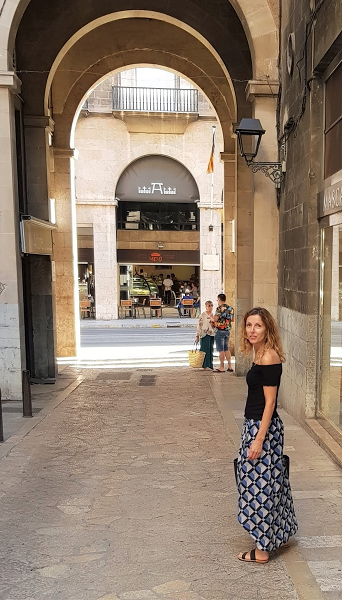 Falda estampada handmade