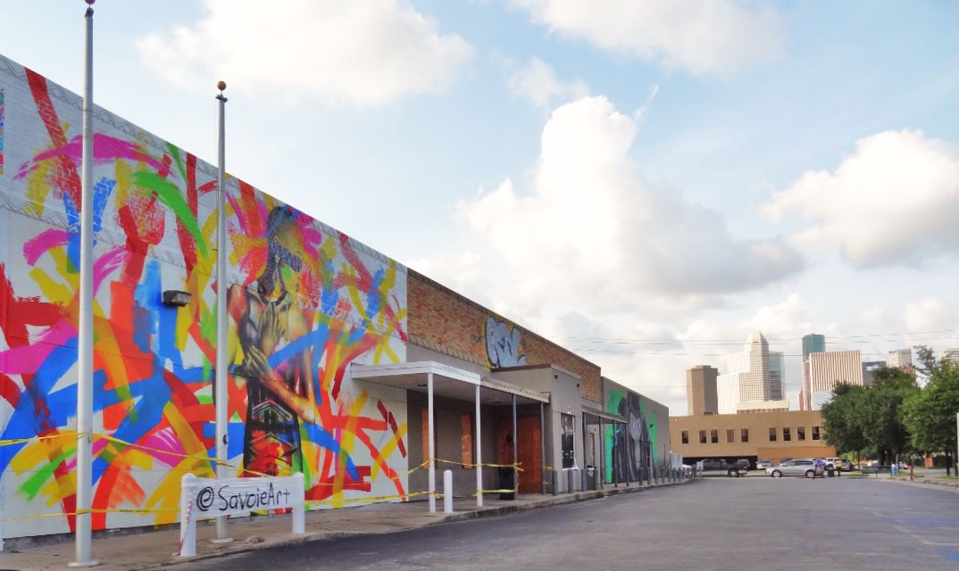 Houston in Pics Midtown Muralism Urban Exterior Wall