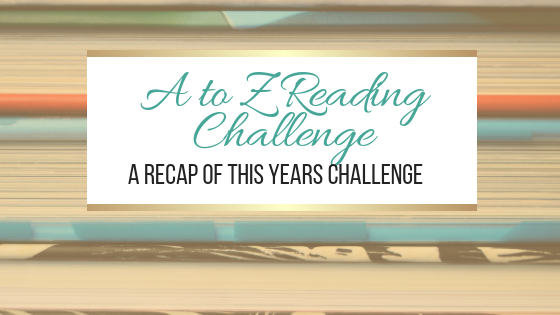 A to Z Reading Challenge 2018 Recap