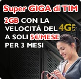 Super Giga di Tim, la tariffa per navigare con smartphone e tablet