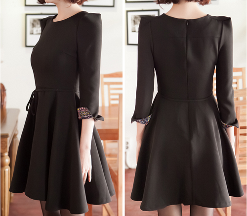 [Secret2Girls] Simply Flare Dress | KSTYLICK - Latest Korean Fashion ...