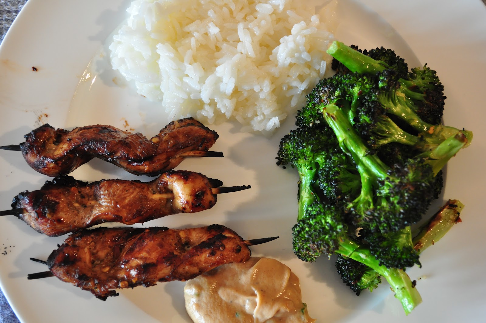 My Tiny Oven Chicken Satay with Peanut Sauce