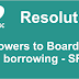 Powers to Board for borrowing - SR