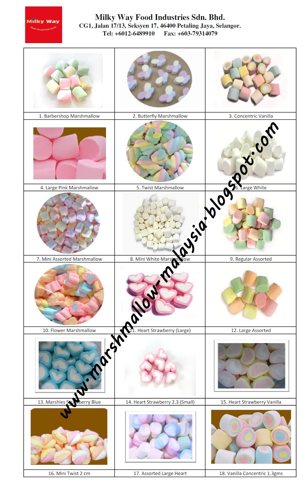Marshmallow Malaysia Catalog