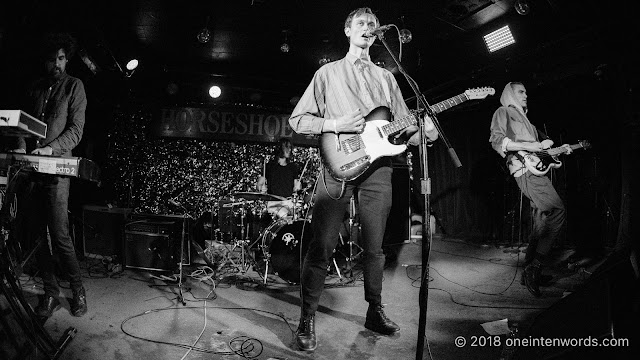 Ought at The Legendary Horseshoe Tavern on May 11, 2018 for the Audiotree North Launch Party at CMW Canadian Music Week Photo by John Ordean at One In Ten Words oneintenwords.com toronto indie alternative live music blog concert photography pictures photos