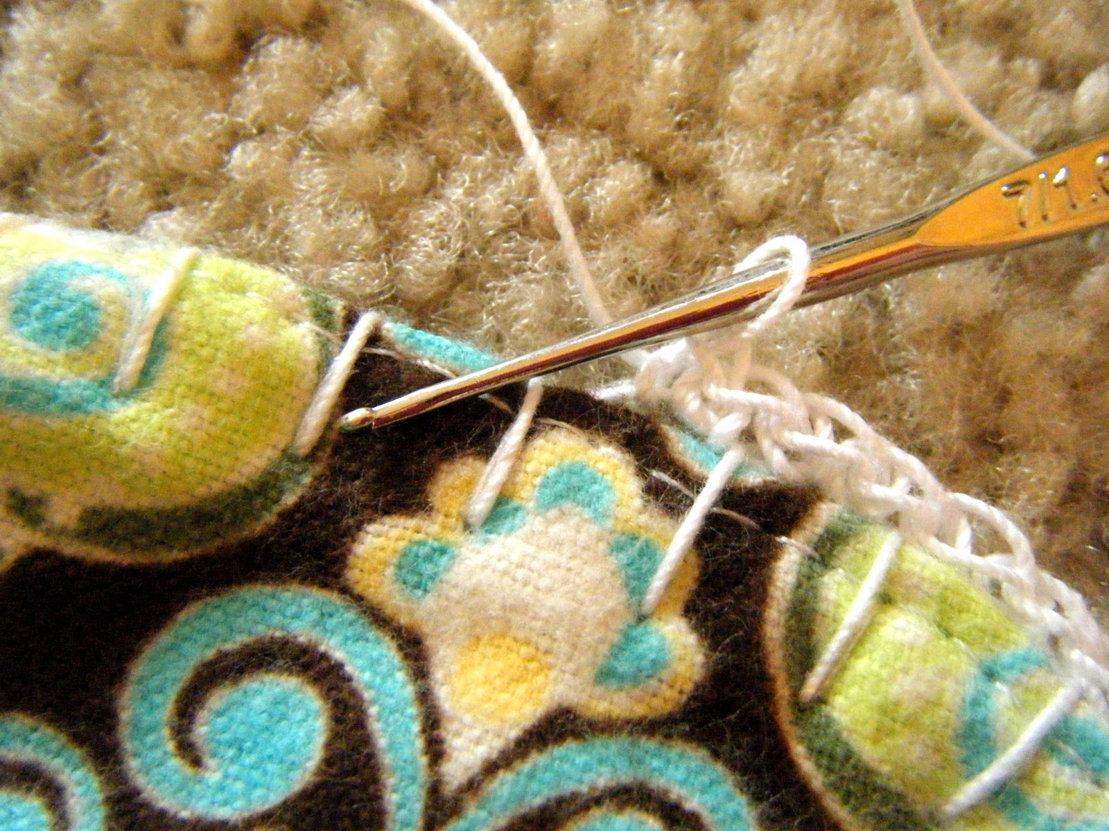 nohemstitch crochet edge receiving blanket {birthday bash tutorial