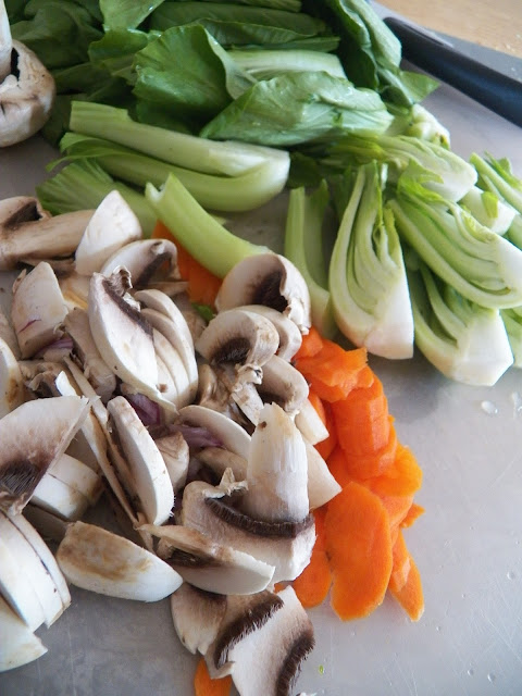 Veggies for Mee Goreng