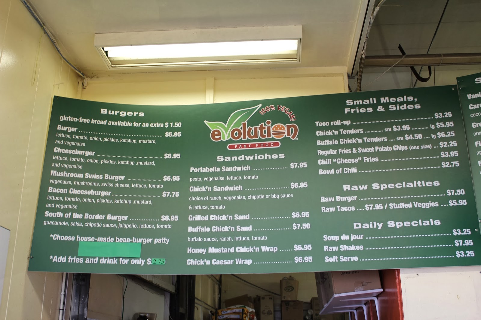 The Vegan Hucklebuck Evolution Fast Food San Diego Ca. Review