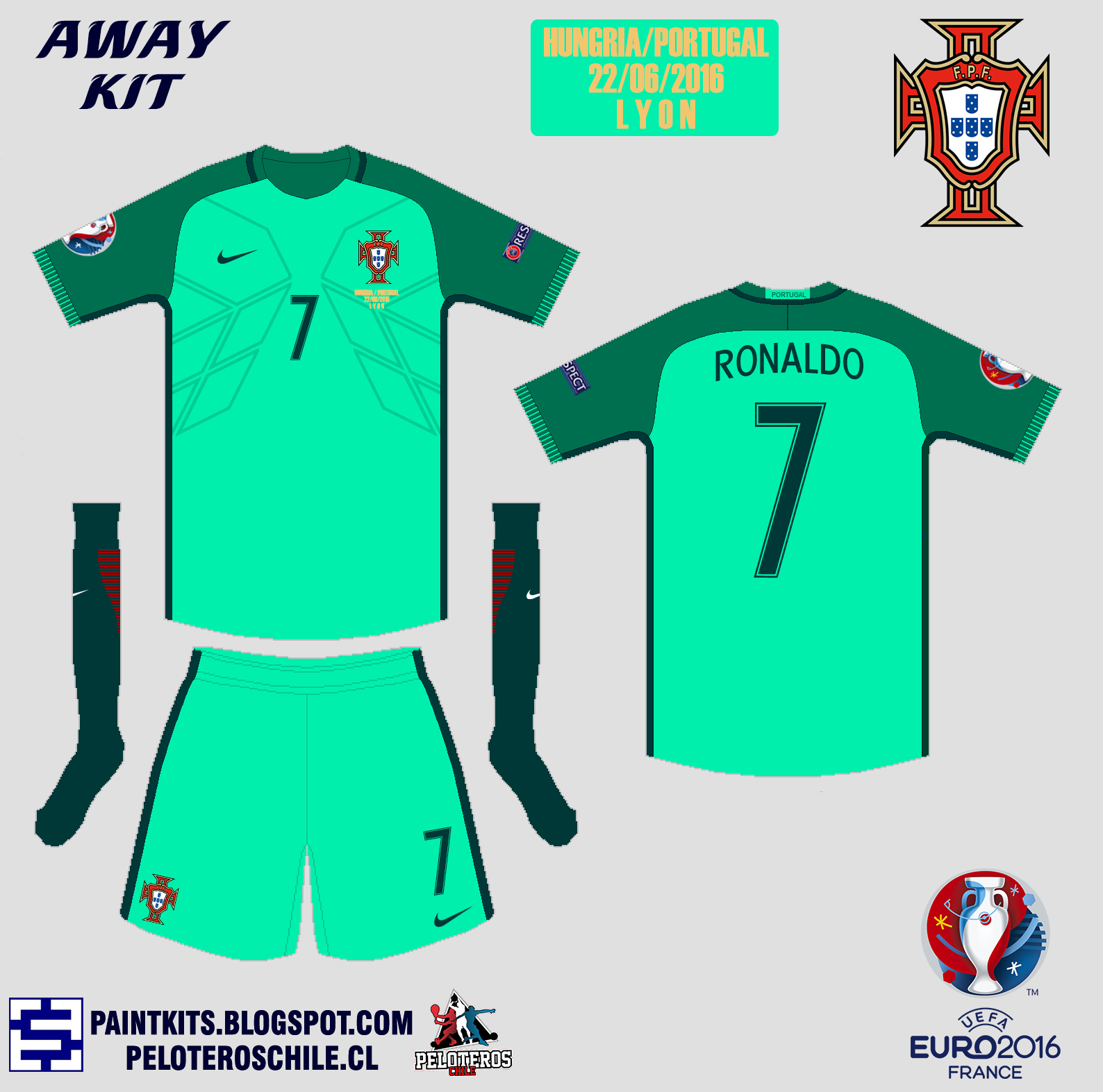 Paint Kits: Selección de Portugal, Eurocopa 2016