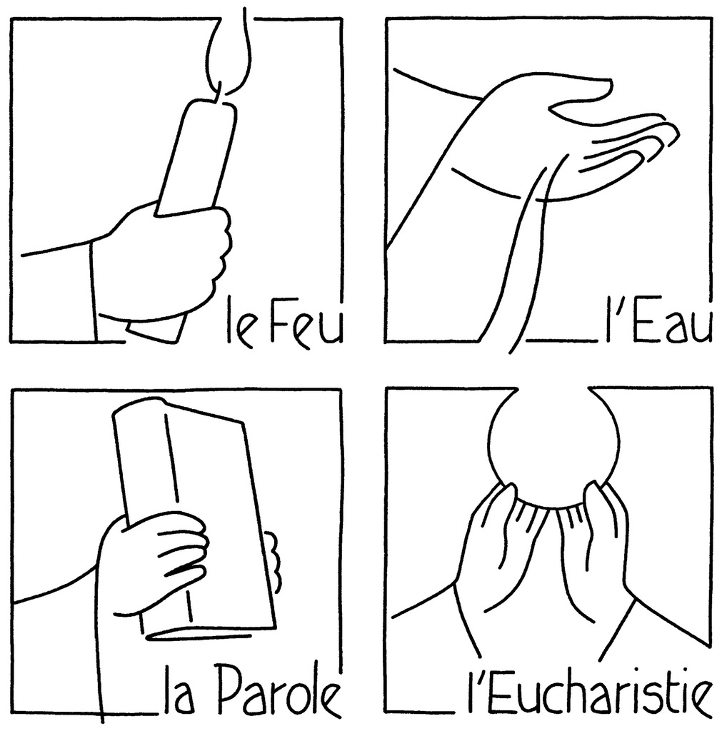 Caté Les symboles de la veillée de Pâques