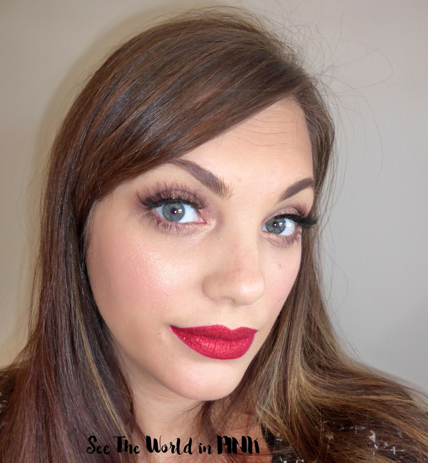 Red Glitter Lips - Valentine's Day Makeup! 