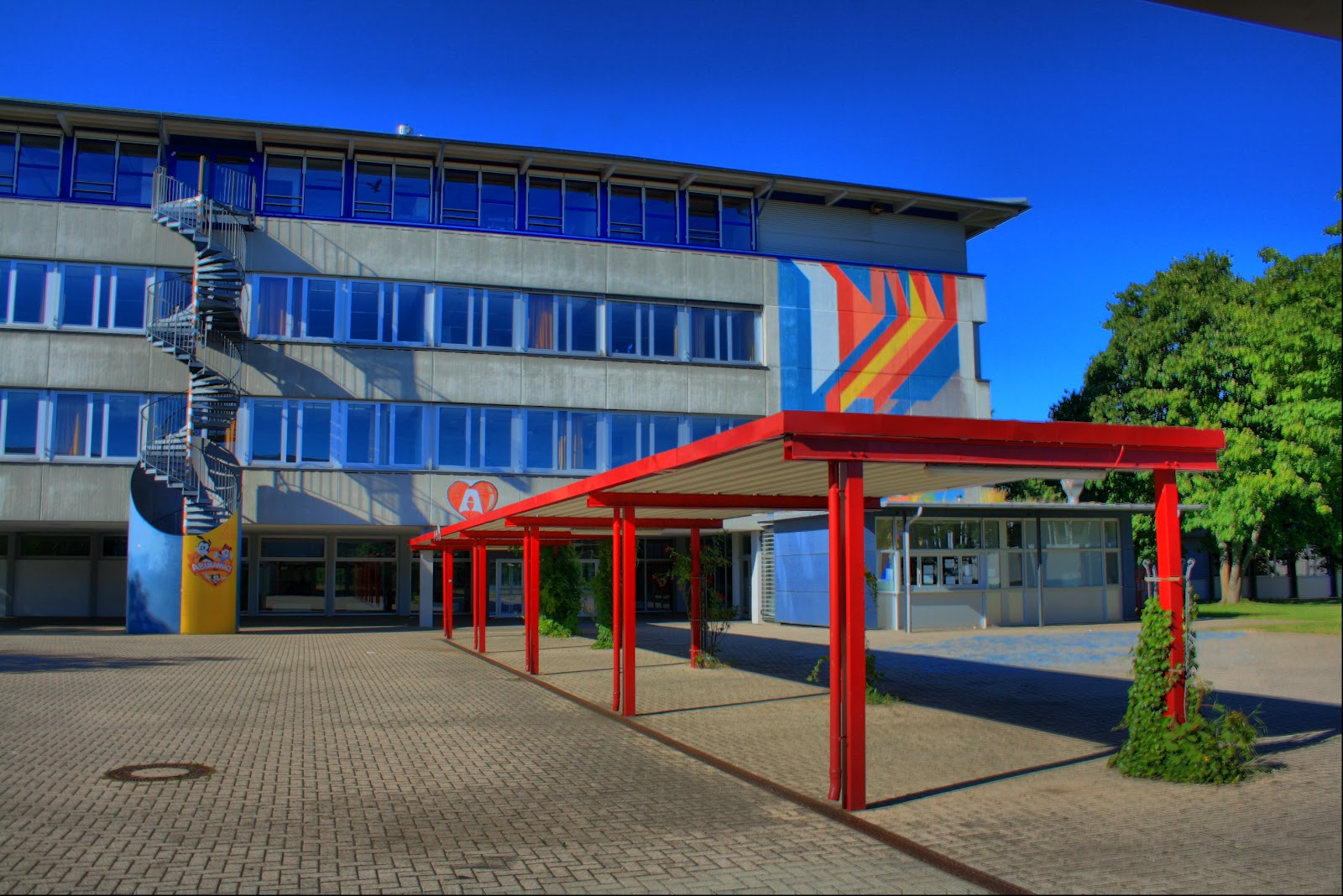 Once the Plane Lands. This is it. GERMAN HIGH SCHOOL [the explanation]