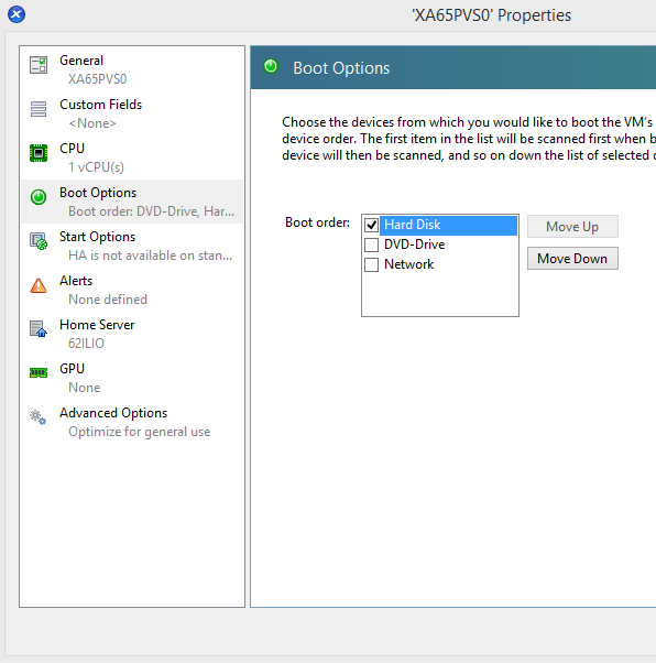 Virtual Sned Citrix Provisioning Services Boot Device Manager