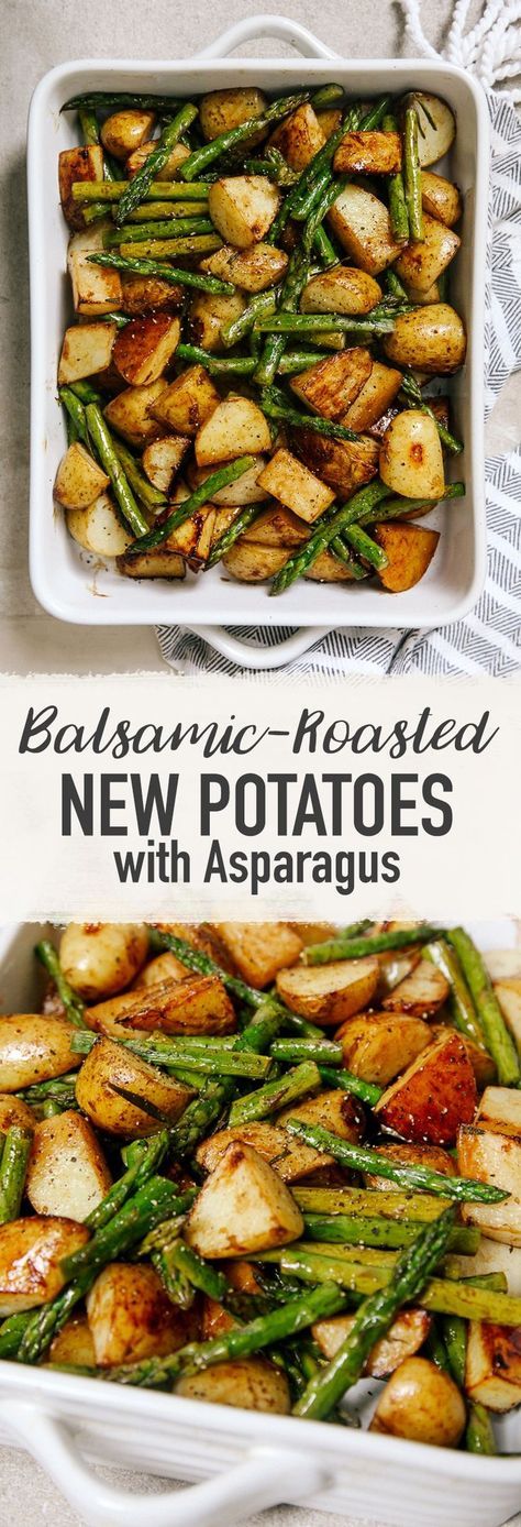 Balsamic Roasted New Potatoes with Aspargus Balsamic Roasted New Potatoes with Aspargus