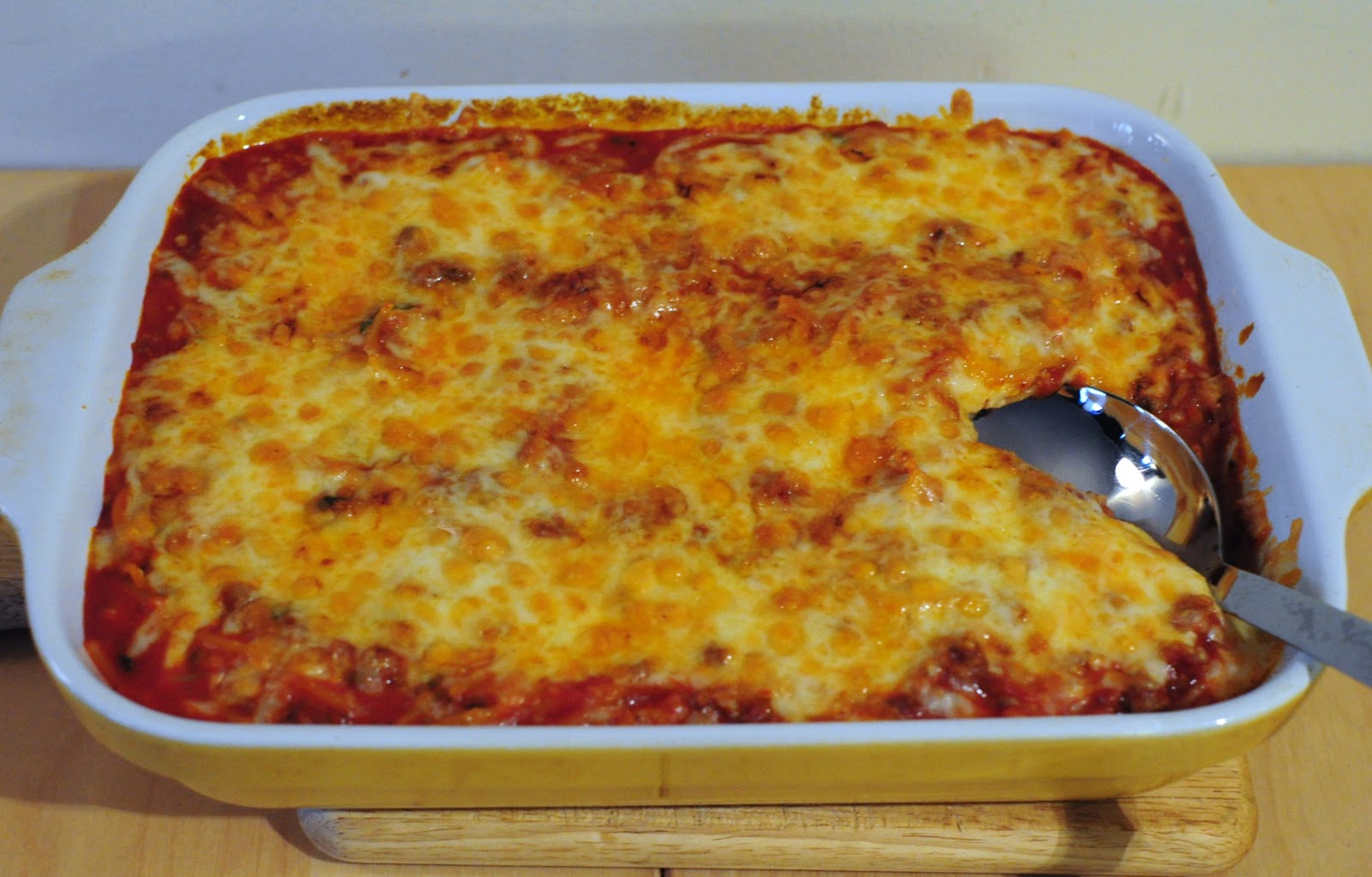 My Tiny Oven Skillet Baked Spaghetti