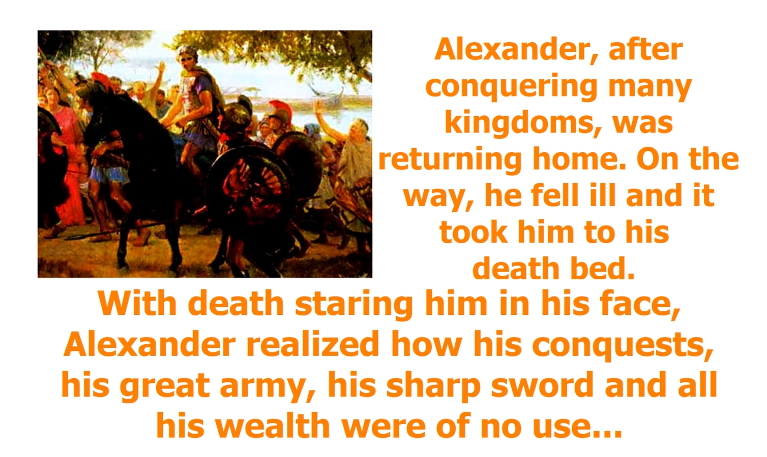 Alexander The Great’s Last 3 Wishes