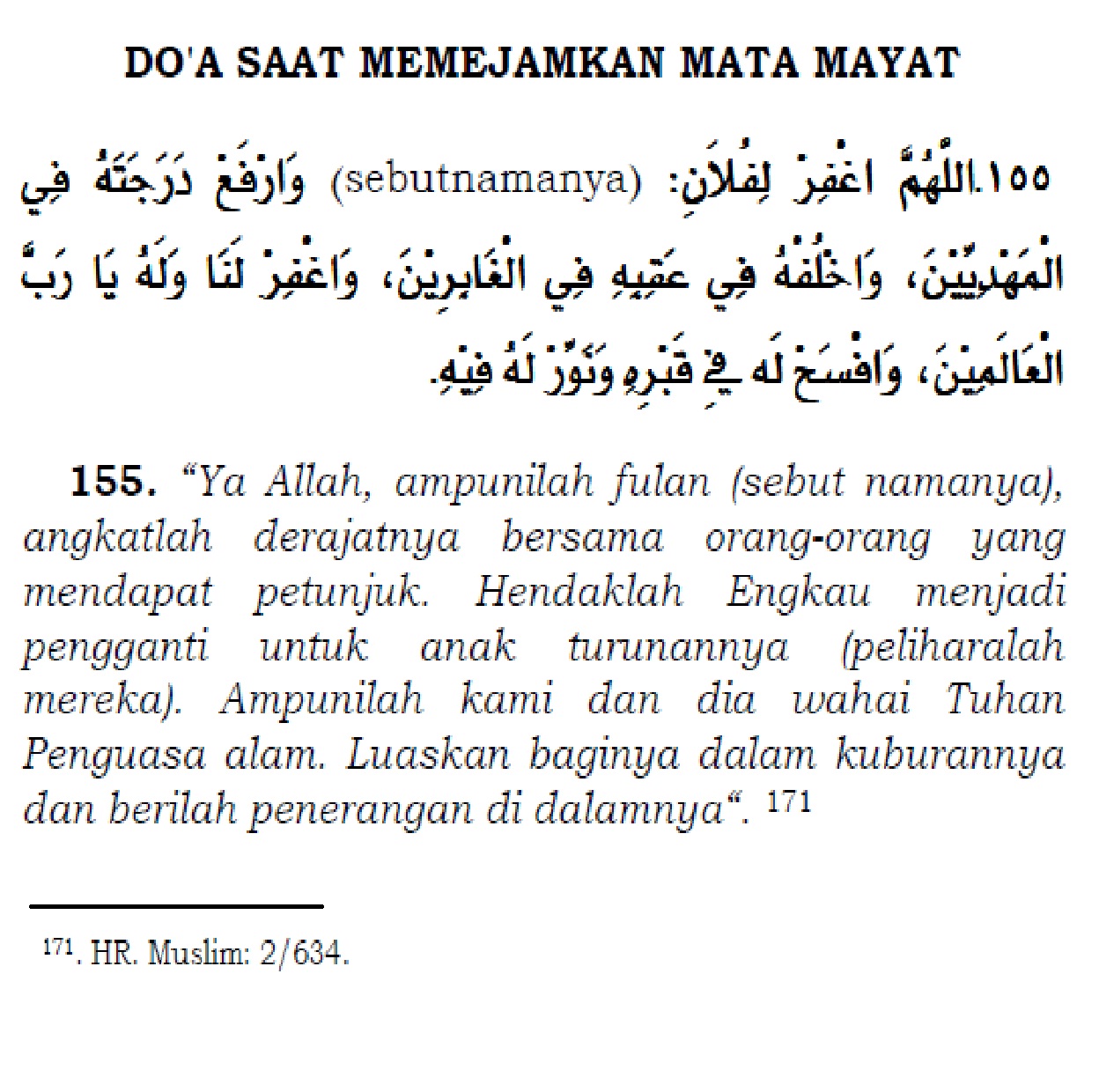 Bacaan Doa Memejamkan Mayit Dan Doa Ta'ziyah Mp3 Data Islami