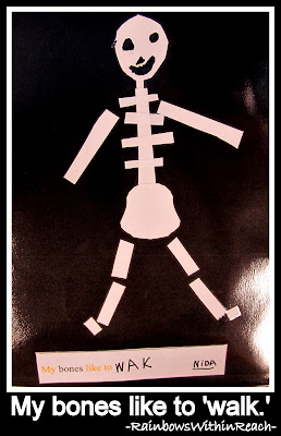 photo of: My bones like to walk. (Bones Book from LizzLessons via RainbowsWithinReach) 