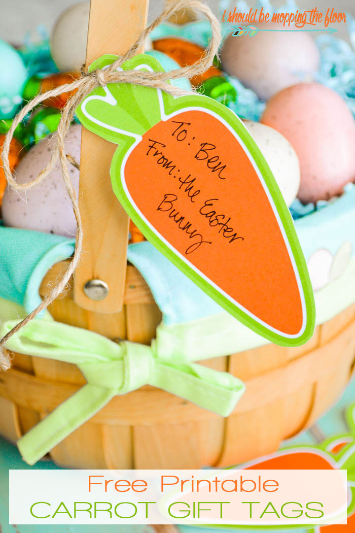 Carrot Tag Easter Printouts Free