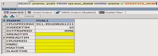 oracle estimate statistics: oracle 見積 – BREQ