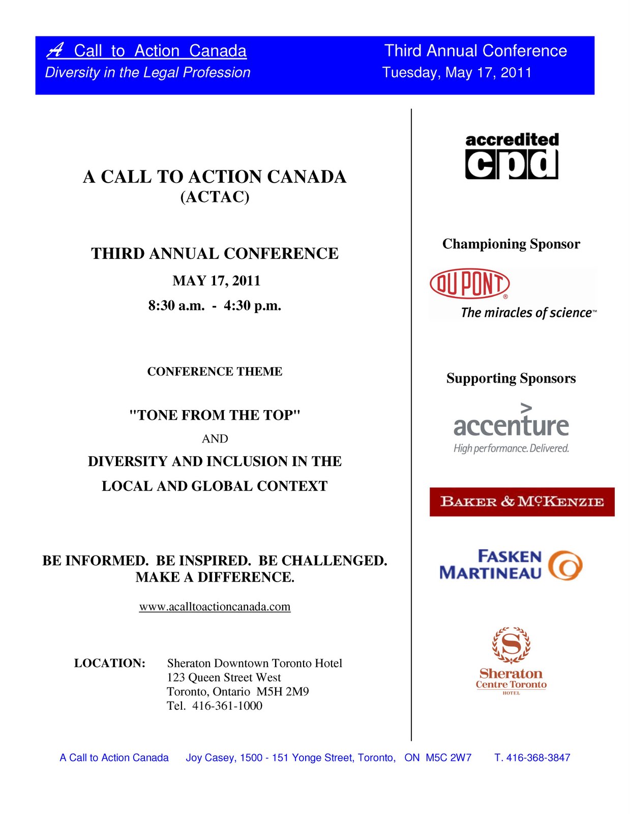 Association of Chinese Canadian Lawyers of Ontario (FCCP) A Call to