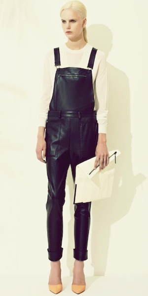 leather overalls 