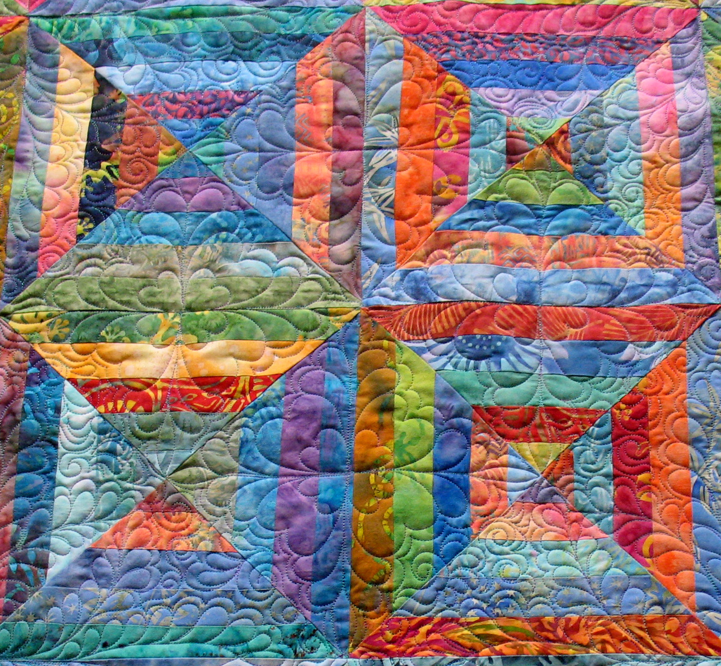 Mary Jo's Cloth Design Blog Batiks, Quilting and Summertime...