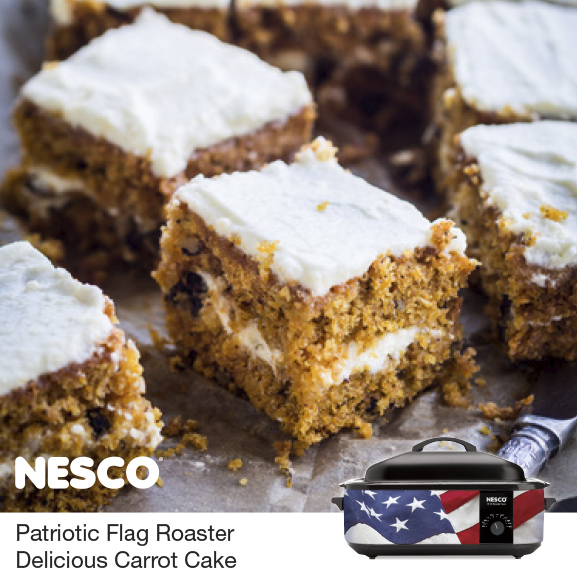 NESCO® Roaster Ovens Dehydrators Small Appliances Jerky Spices Delicious Carrot Cake