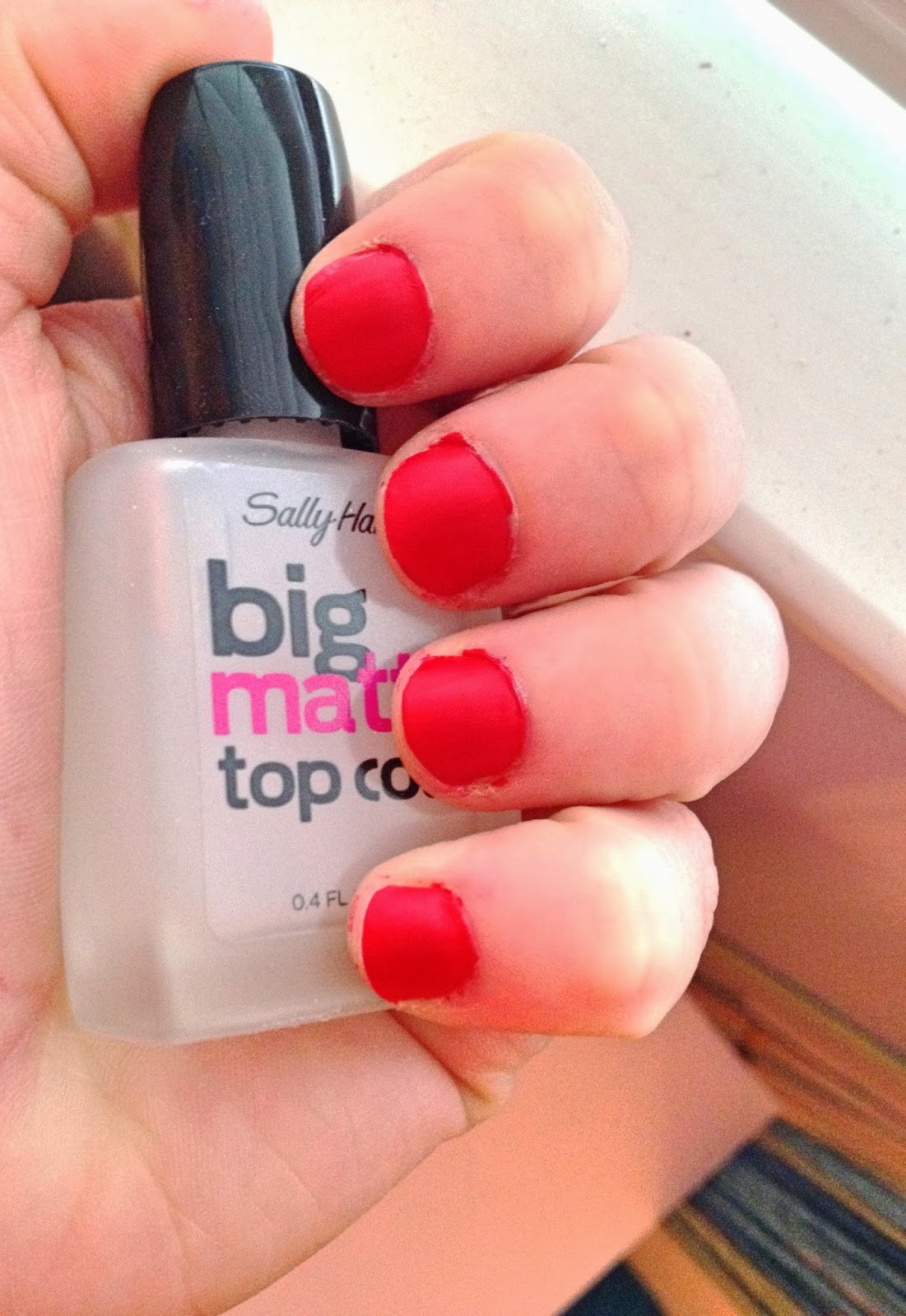Blame Kara Review Sally Hansen Big Matte Top Coat