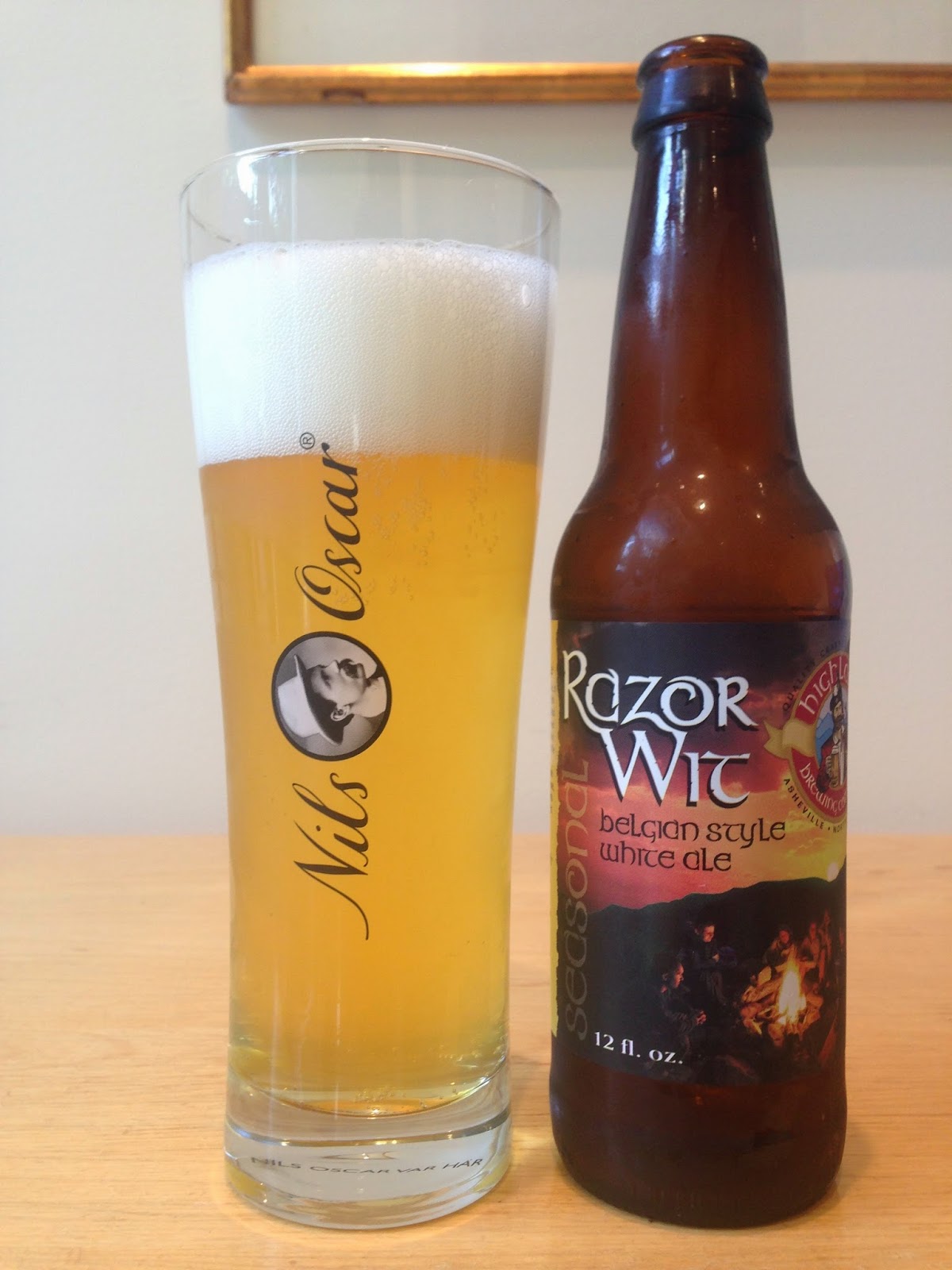 The Best Beer Blog: Highland Brewing Company Razor Begian Style White Ale