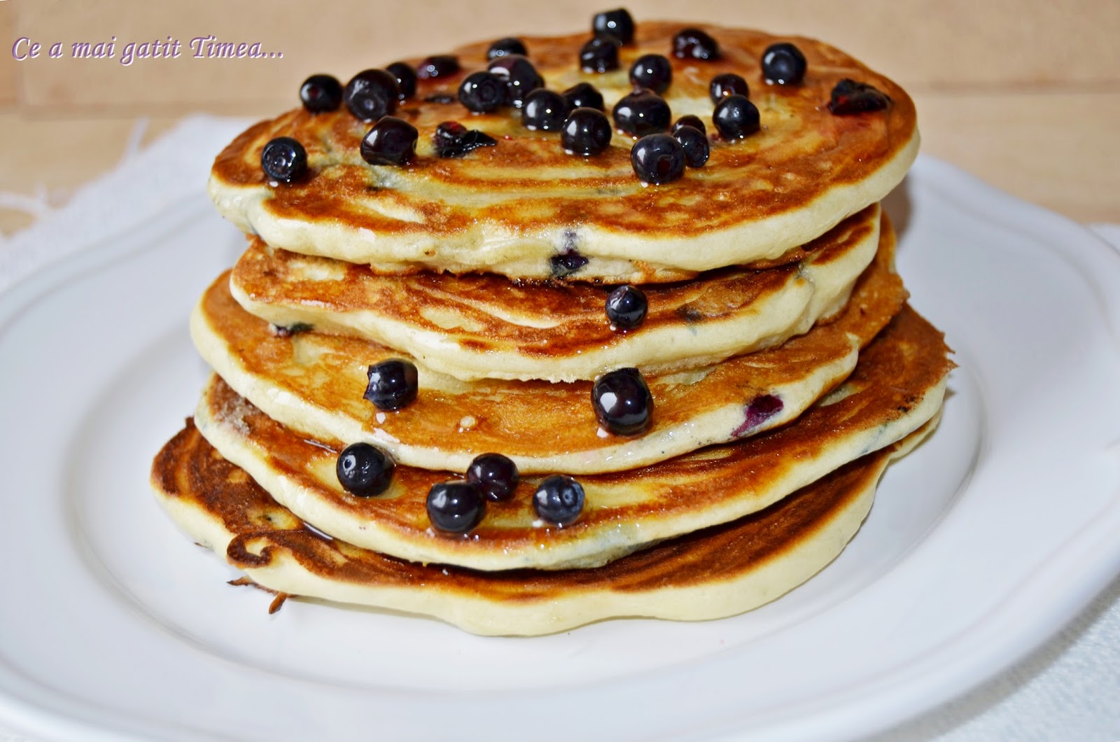 Pancakes cu afine