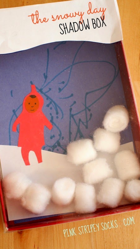 The Snowy Day Shadow Box- fun kid's winter's craft