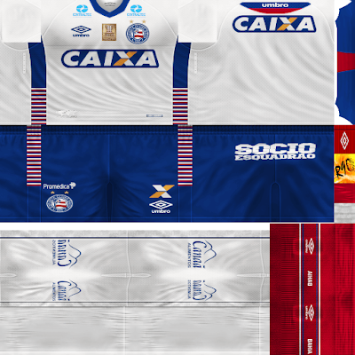 PES 6 Kits Esporte Clube Bahia Season 2017/2018 by Rodry90 Kitmaker