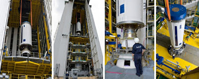 Visiter la station spatiale de Kourou en Guyane : Diaporama montage lanceur fusée Ariane à Kourou.