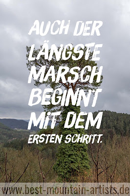 „Auch der längste Marsch beginnt mit dem ersten Schritt.”, Laozi