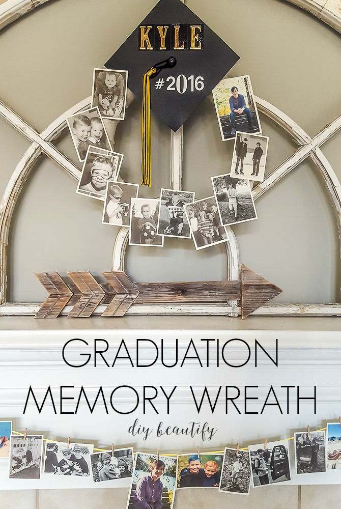 Graduation Memory Wreath DIY Beautify Creating Beauty at Home