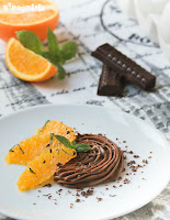 Chocolate trufado con naranja