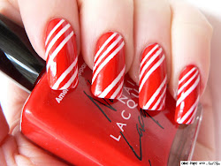 nail christmas designs simple easy beginners candy cane holiday learners step idea nails lane xmas stripes fingernail short tips eve