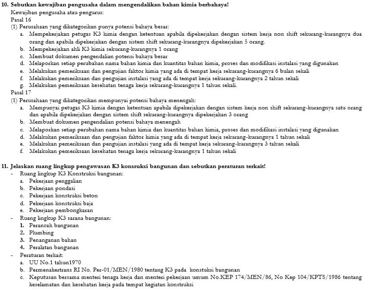 Contoh soal essay ahli k3 umum 08 picture
