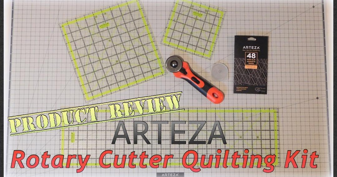 Craftie Kaleidoscope Product Review Arteza Rotary Cutter Quilting Kit